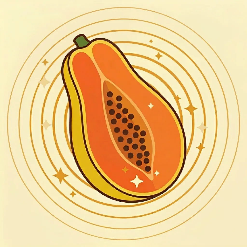 Papaya button with tap ripple showing one-tap logging