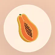 The papaya button